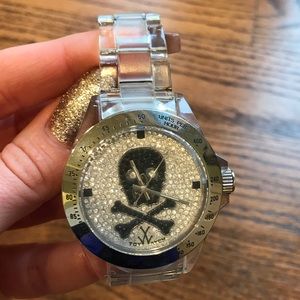 Clear glitzy TOY WATCH